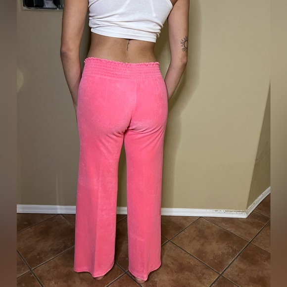 Juicy Couture Y2K Towel Terry Wide Leg Pants Size Small - Picture 6 of 11